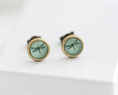 Dragonfly - Vintage Style Stud Earrings