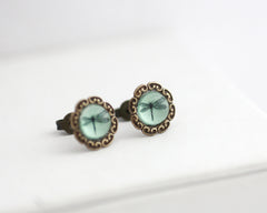 Dragonfly - Vintage Style Stud Earrings