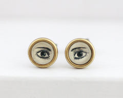 Windows To The Soul - Vintage Style Stud Earrings