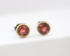 Ferns & Fronds - Vintage Style Stud Earrings