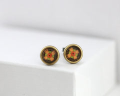 Flower Power - Vintage Style Stud Earrings