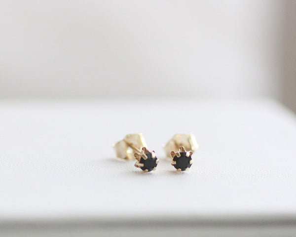 Jet Mini - Tiny 14kt Gold Filled Studs