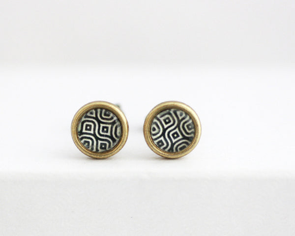 Metropolis - Vintage Style Stud Earrings