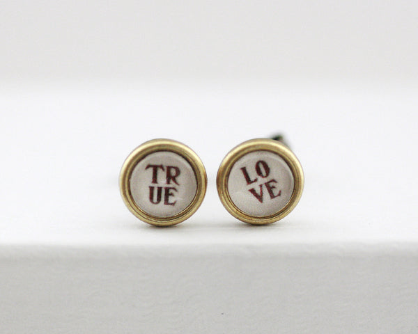 True Love - Vintage Style Stud Earrings