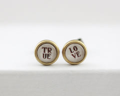 True Love - Vintage Style Stud Earrings