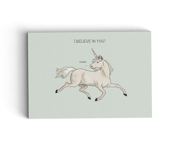 I Believe In Younicorn - Illustrated Greeting Card
