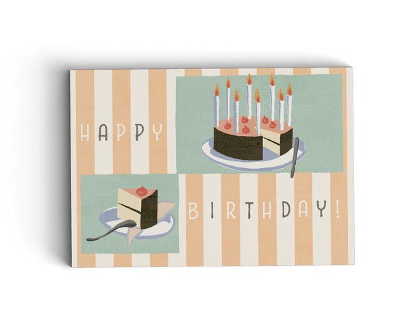 Birthday Cake - Illustrated Greeting Card