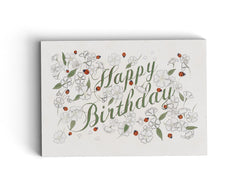 Ladybug Birthday - Illustrated Greeting Card