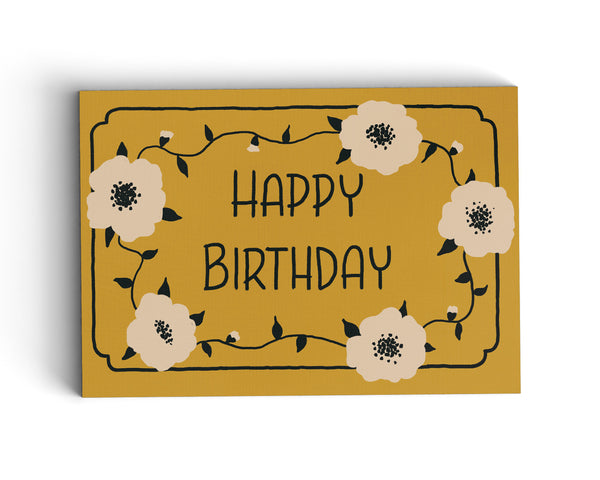 Happy Birthday - Illustrated Greeting Card