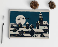 Christmas Night - Illustrated Greeting Card