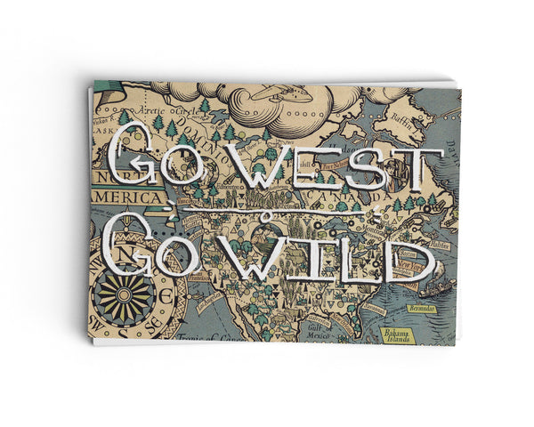 Go West Go Wild - Illustrated Greeting Card