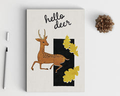 Hello Deer - Illustrated Greeting Card