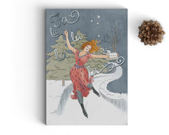 Fa La La La La - Illustrated Greeting Card