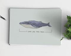 I Love You This Much - Illustrated Greeting Card